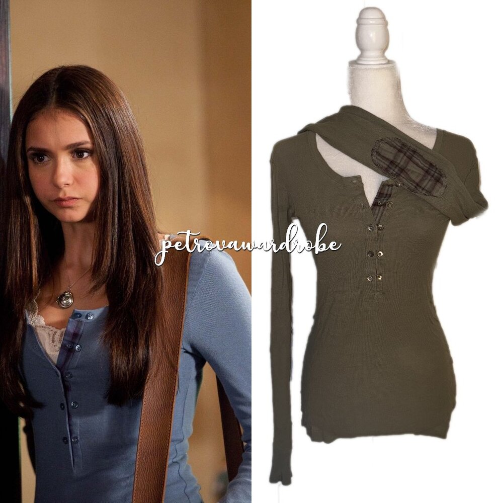 Elbow Patch Henley ASO Elena Gilbert